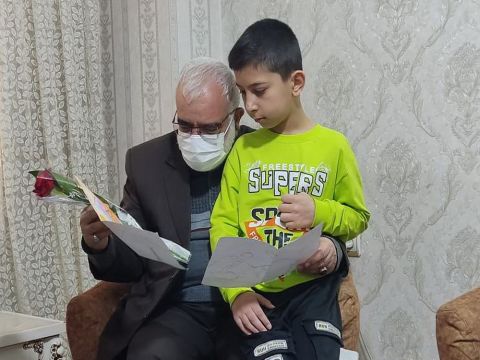 دیدار رئیس کمیته امداد با خانواده‌های ایتام تحت حمایت استان تهران 